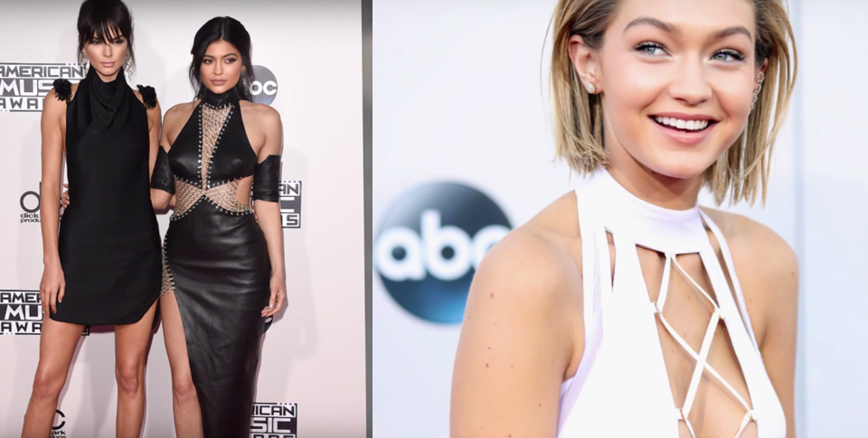 Gigi Hadid Vs. the Jenner Girls at Last Night’s AMAs