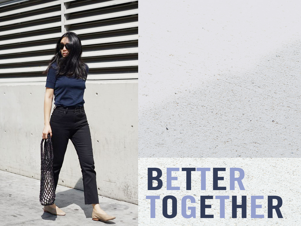 #OOTD: Navy + Black Is the New Coveted Color Combo