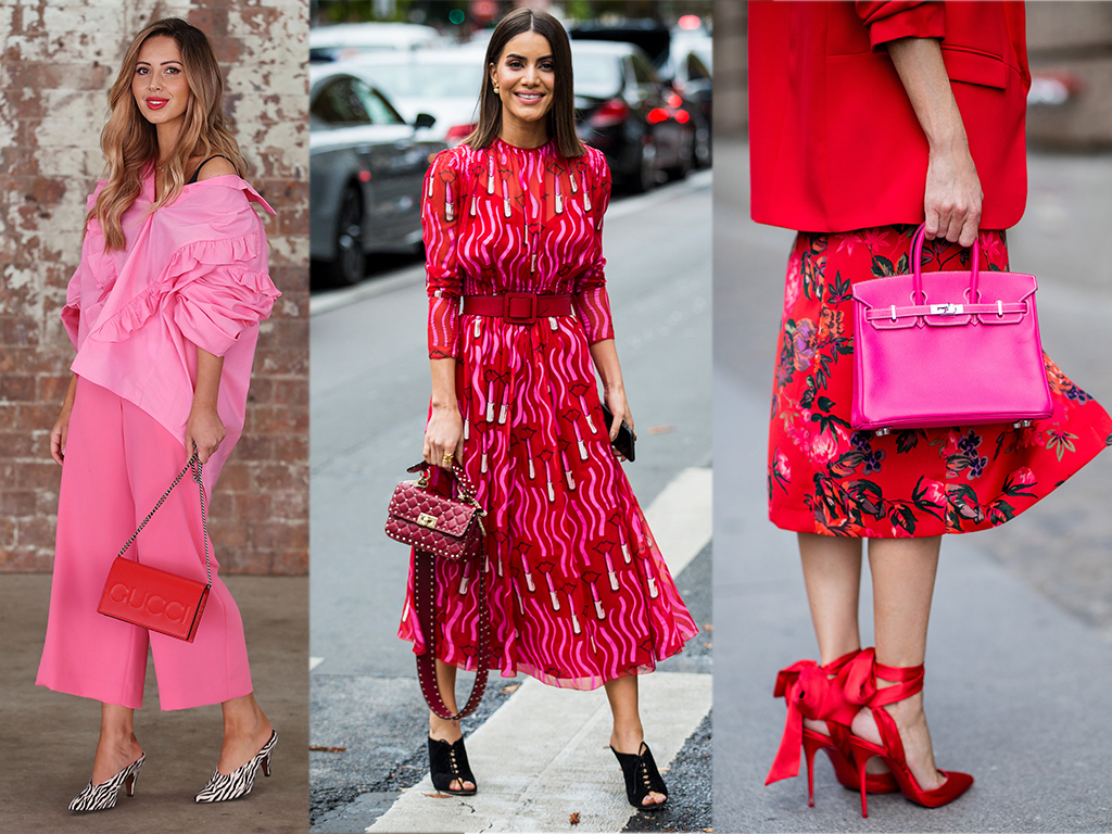 Want In on This Season’s Hottest Color Duo? Here’s How to Rock Pink & Red